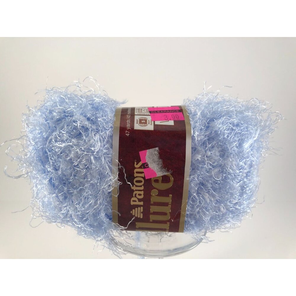 Lot of 7 Skeins: Paton's ALLURE 47 yards, Color Aquamarine.
